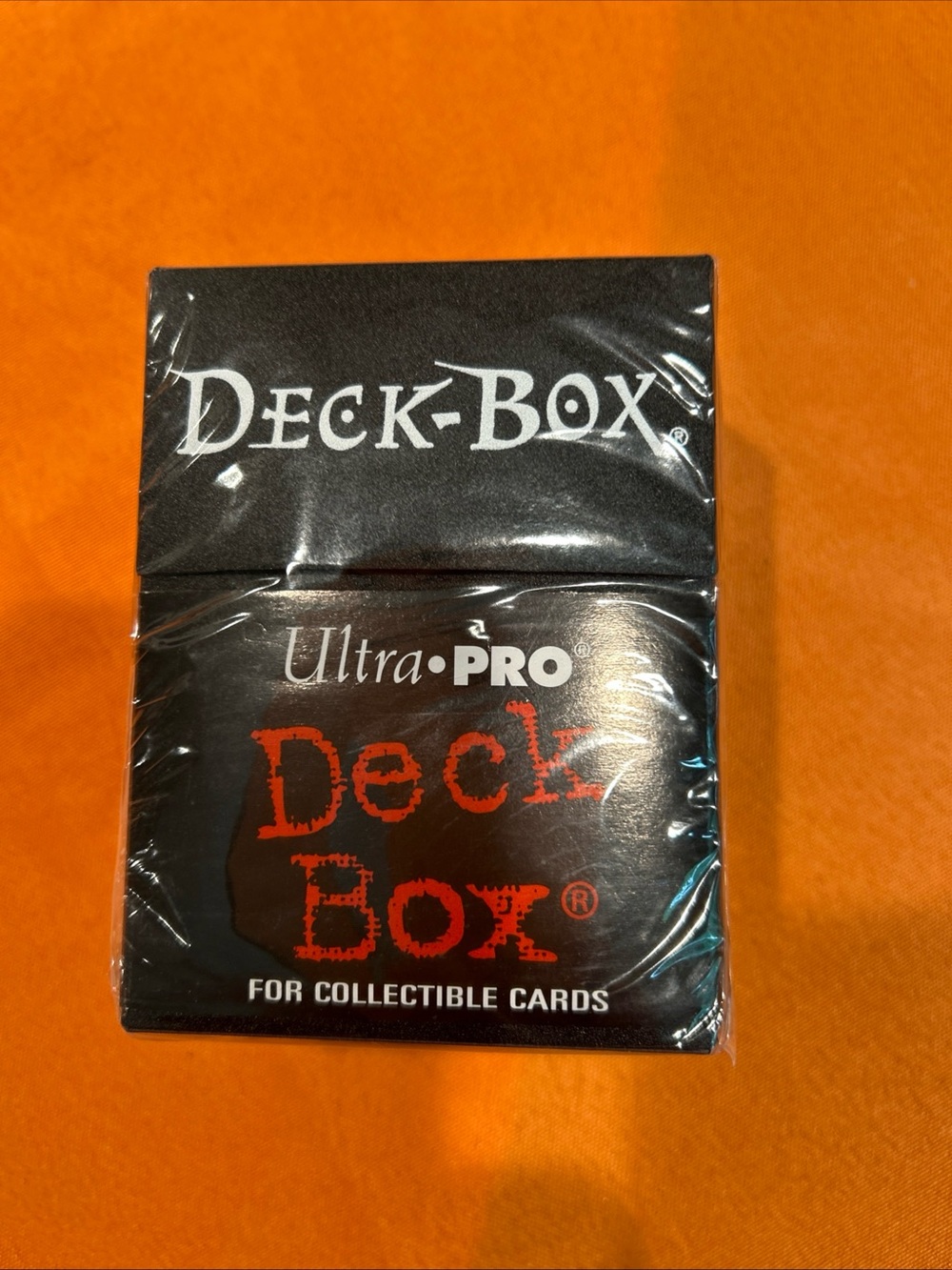 New Black Ultra Pro Deck Box Holds 75 Standard Collectible Gaming Cards 2008
